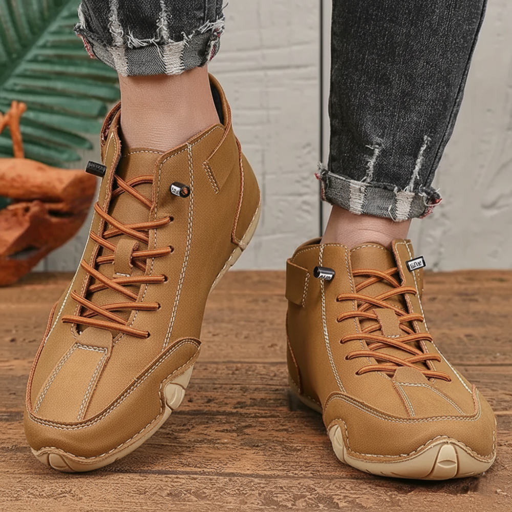 Heren Artistiek Design Enkellaarzen - Uniek Golf Veters