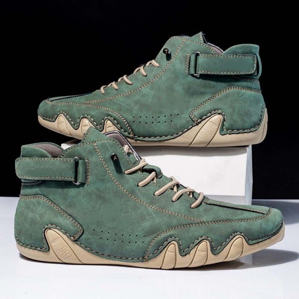 Heren Artistiek Design Enkellaarzen - Uniek Golf Veters