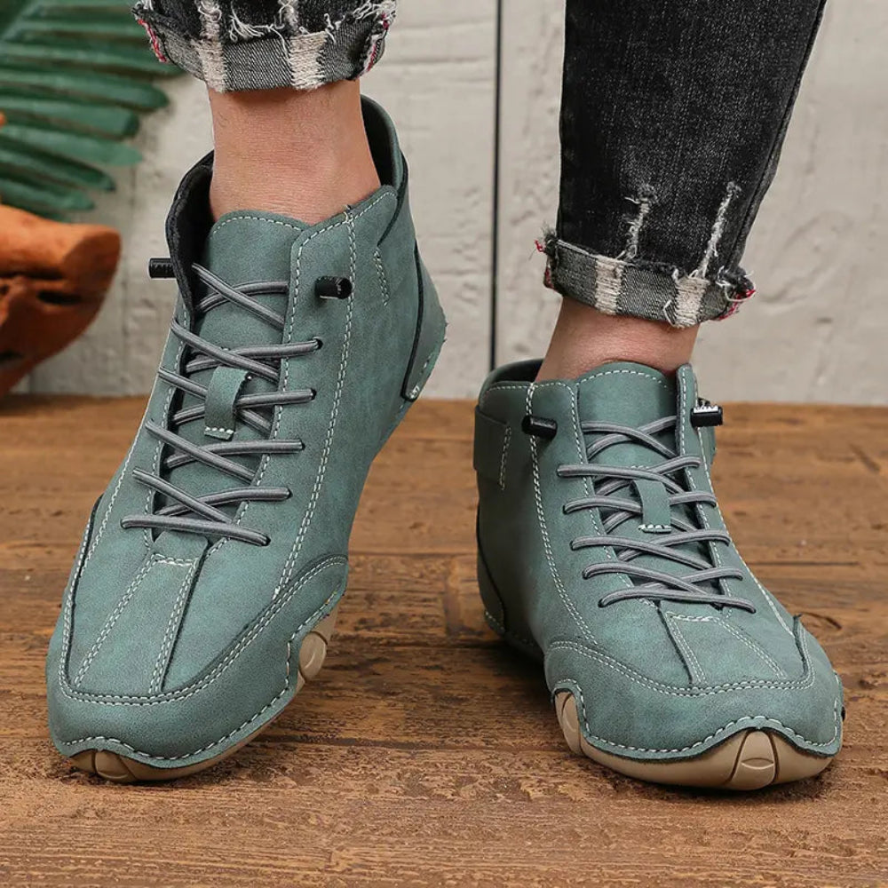 Heren Artistiek Design Enkellaarzen - Uniek Golf Veters