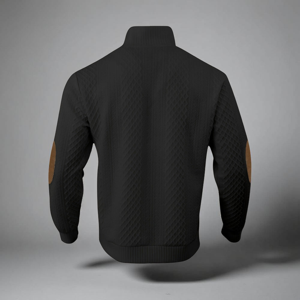 Heren Gebreide Trui met Rits – Warme Winter Pullover