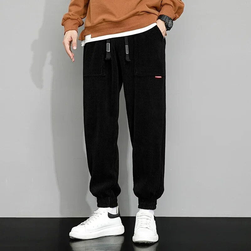 Heren Corduroy Broek | Joggingstijl