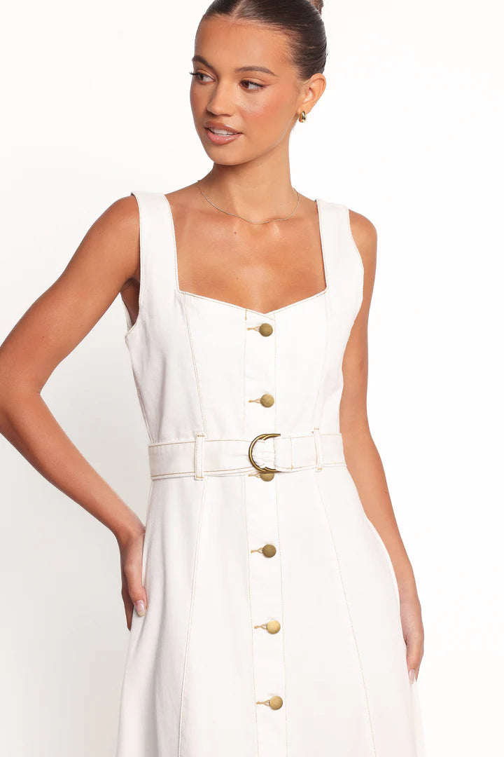 Abito estivo elegante da donna con chiusura a bottoni | Maxi