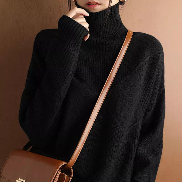Dames Winter Coltrui | Lang, Met Structuurpatroon