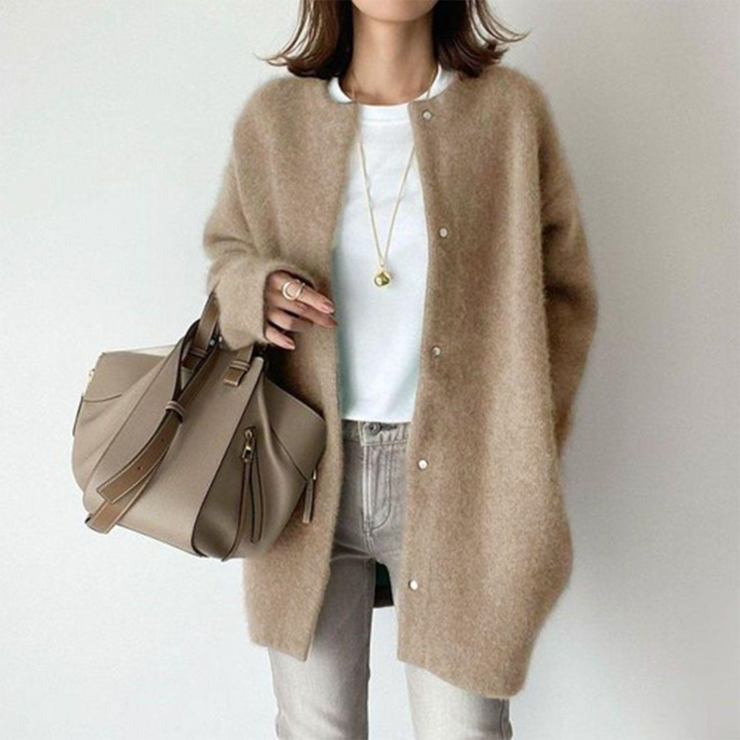 Dames Oversized Cardigan | Lang, Knopen
