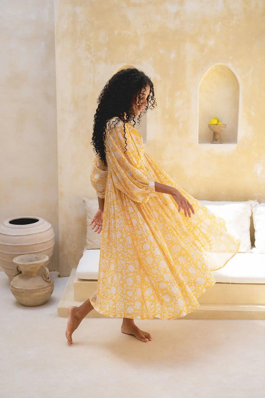 Dames Bohemien Bloemenprint Zomerjurk | Midi