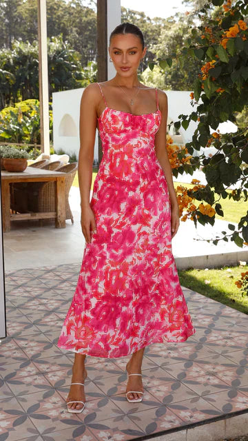 Dames Elegante Strandlook Zomerjurk | Maxi