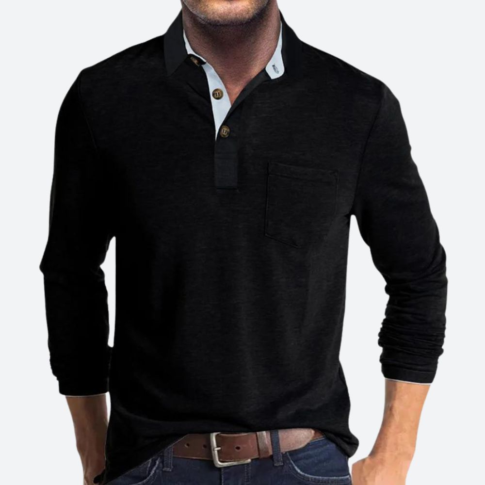 Heren Pullover Polohemd | Lange Mouwen