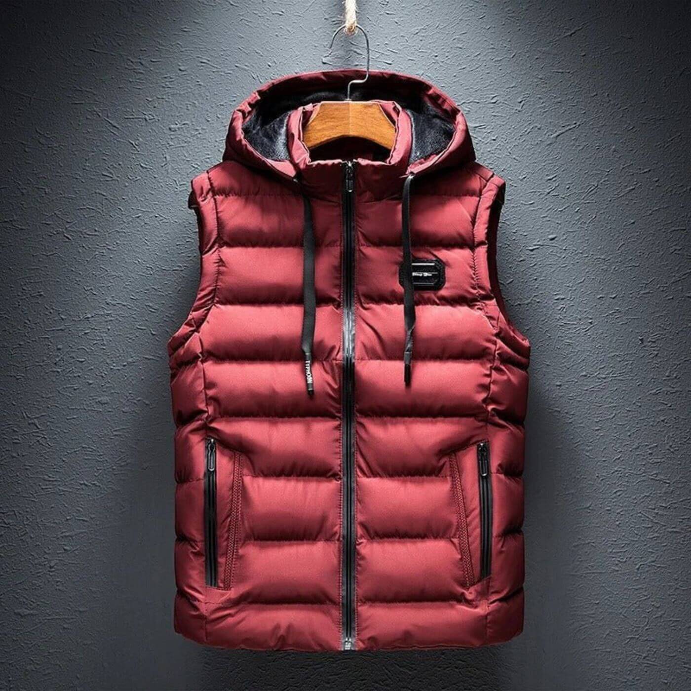 Max | Heren overgangsvest | Licht met capuchon