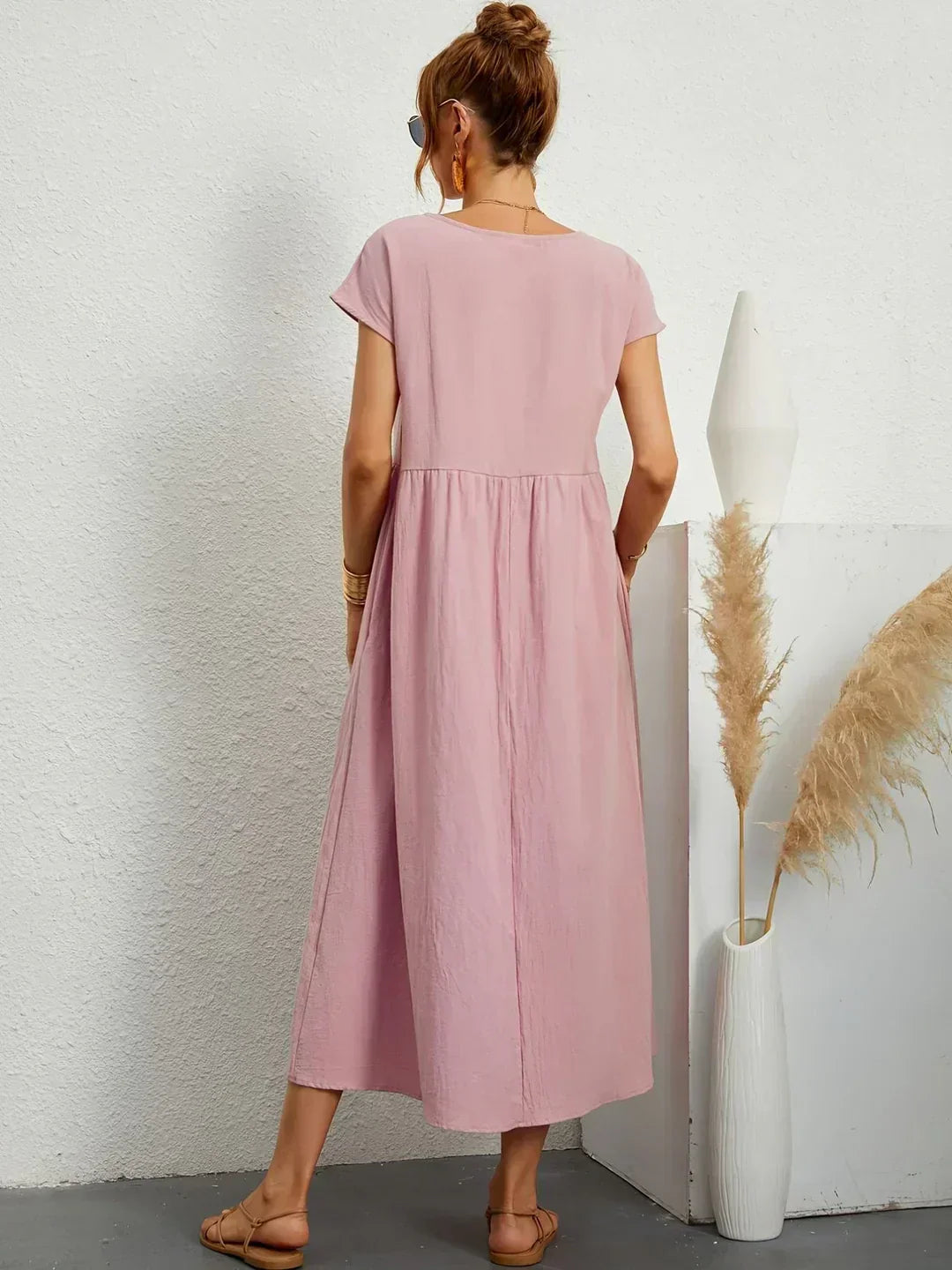Sophie | Abito estivo elegante in lino per donne | Maxi
