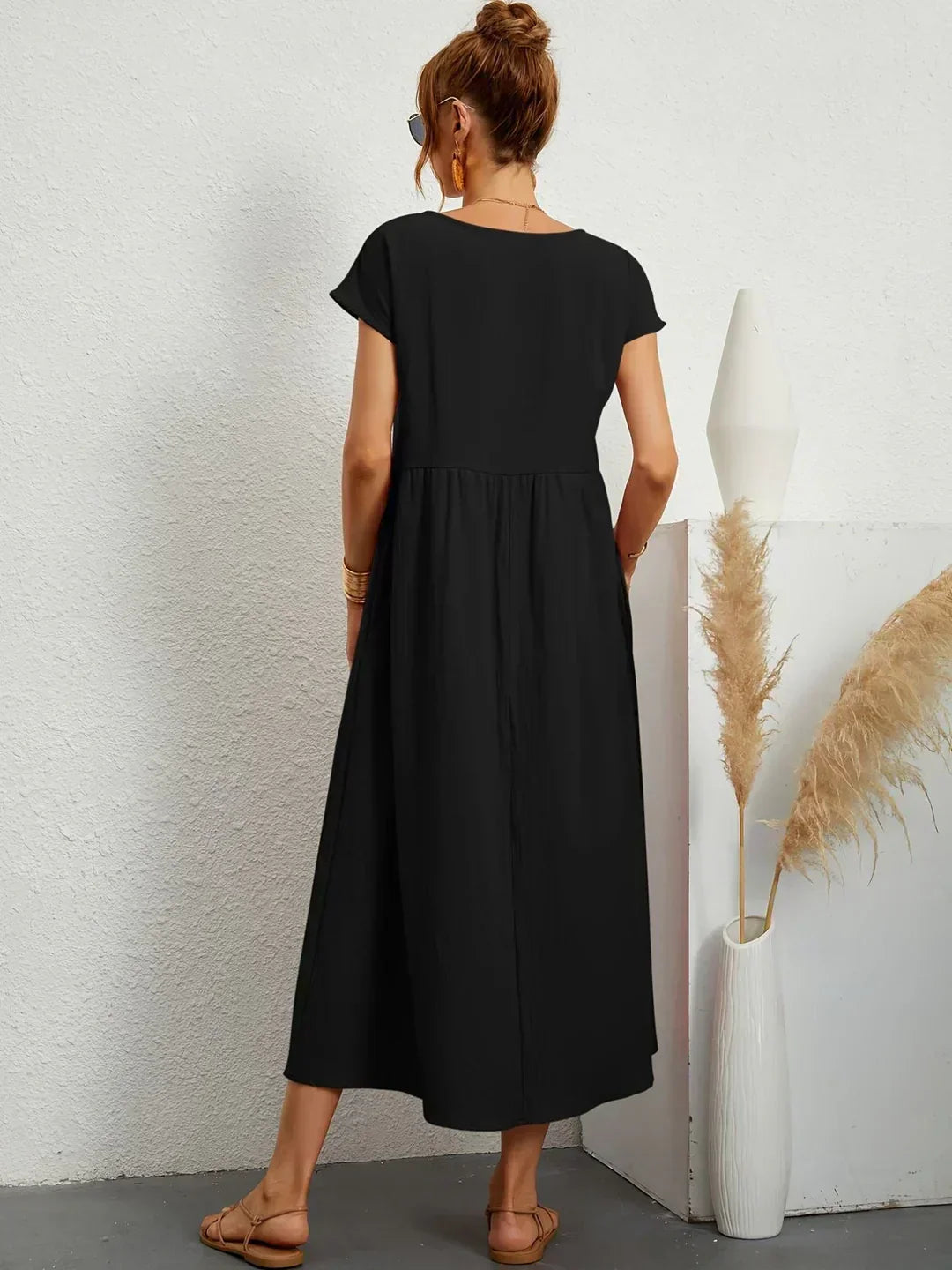 Sophie | Abito estivo elegante in lino per donne | Maxi