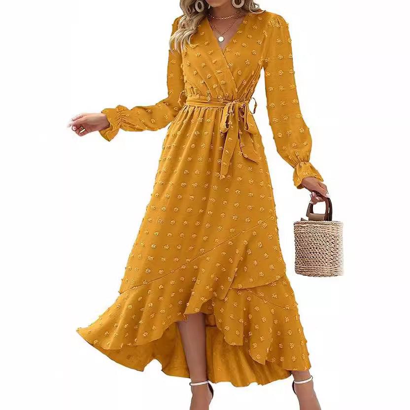 Dames Elegante Overslag Zomerjurk | Maxi