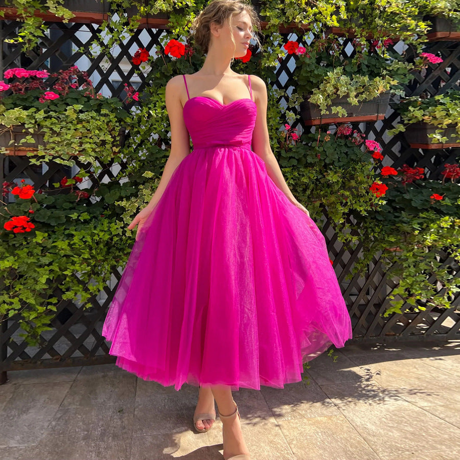 Dames Gala Tule Avondjurk | Midi