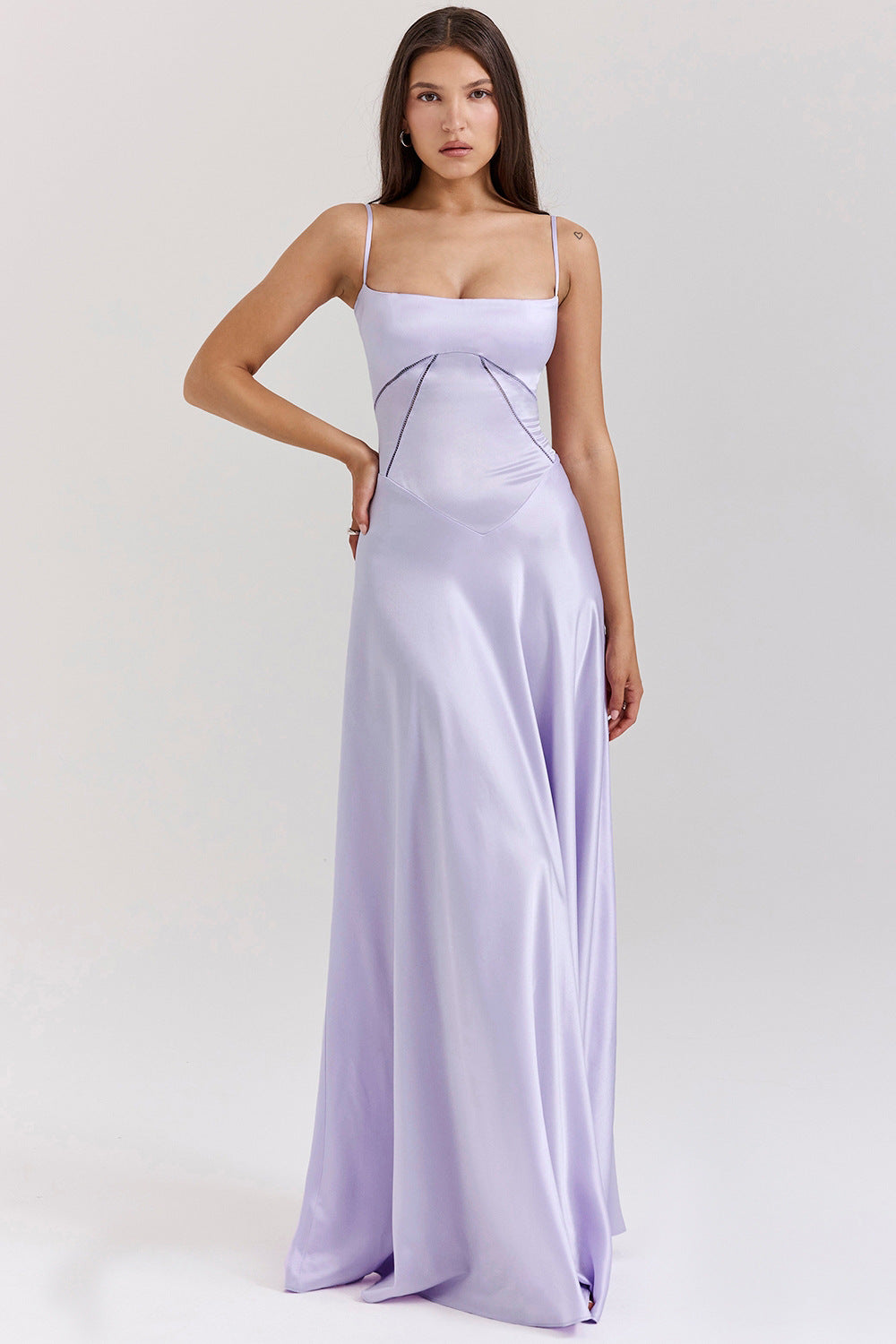 Dames Elegante avondjurk met uitsnijdingen | Maxi