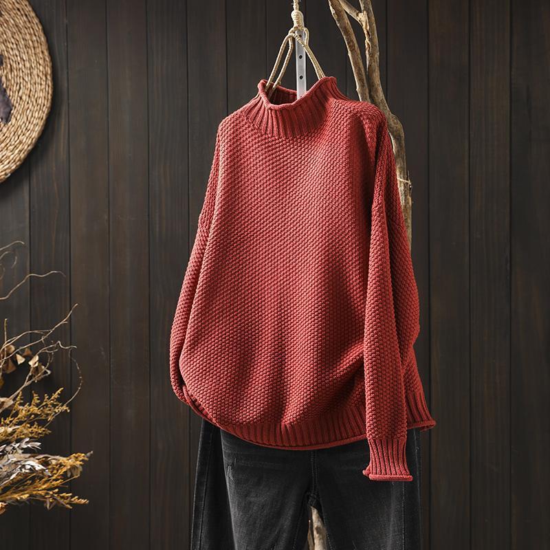 Stijlvolle Trui met Hoge Kraag – Warm, Comfortabel & Tijdloos