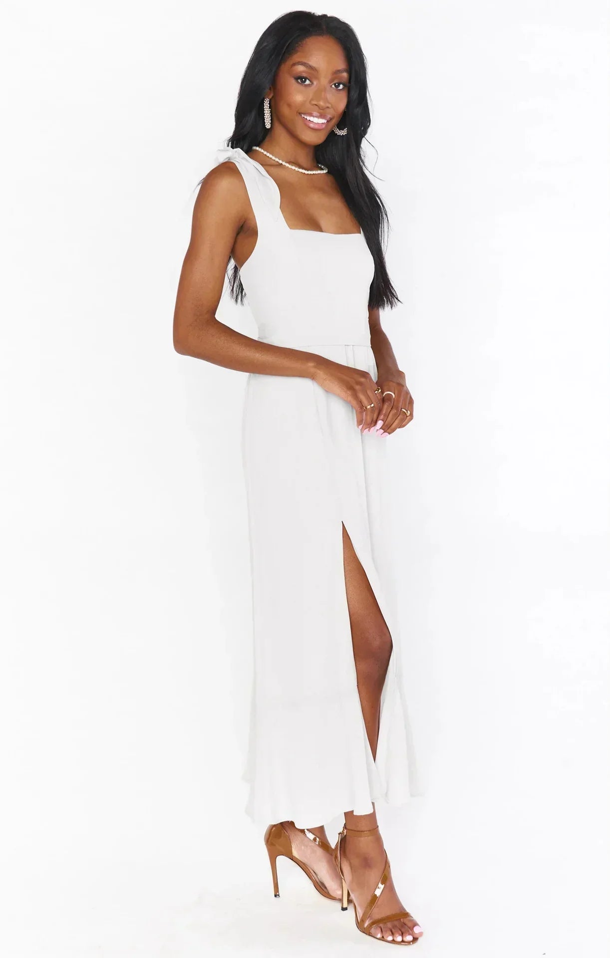 Dames Elegante split zomerjurk | Maxi