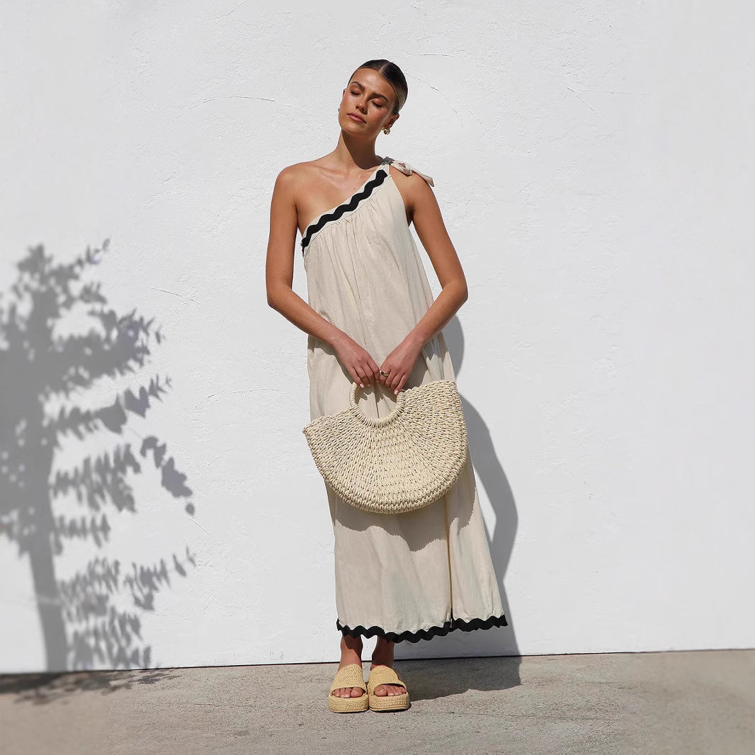 Dames Luchtige Asymmetrische Zomerjurk | Maxi