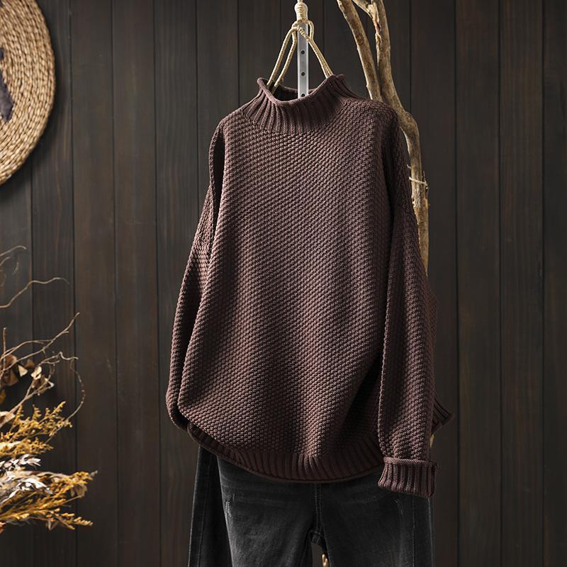 Stijlvolle Trui met Hoge Kraag – Warm, Comfortabel & Tijdloos
