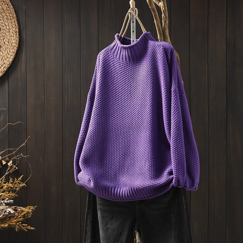 Stijlvolle Trui met Hoge Kraag – Warm, Comfortabel & Tijdloos