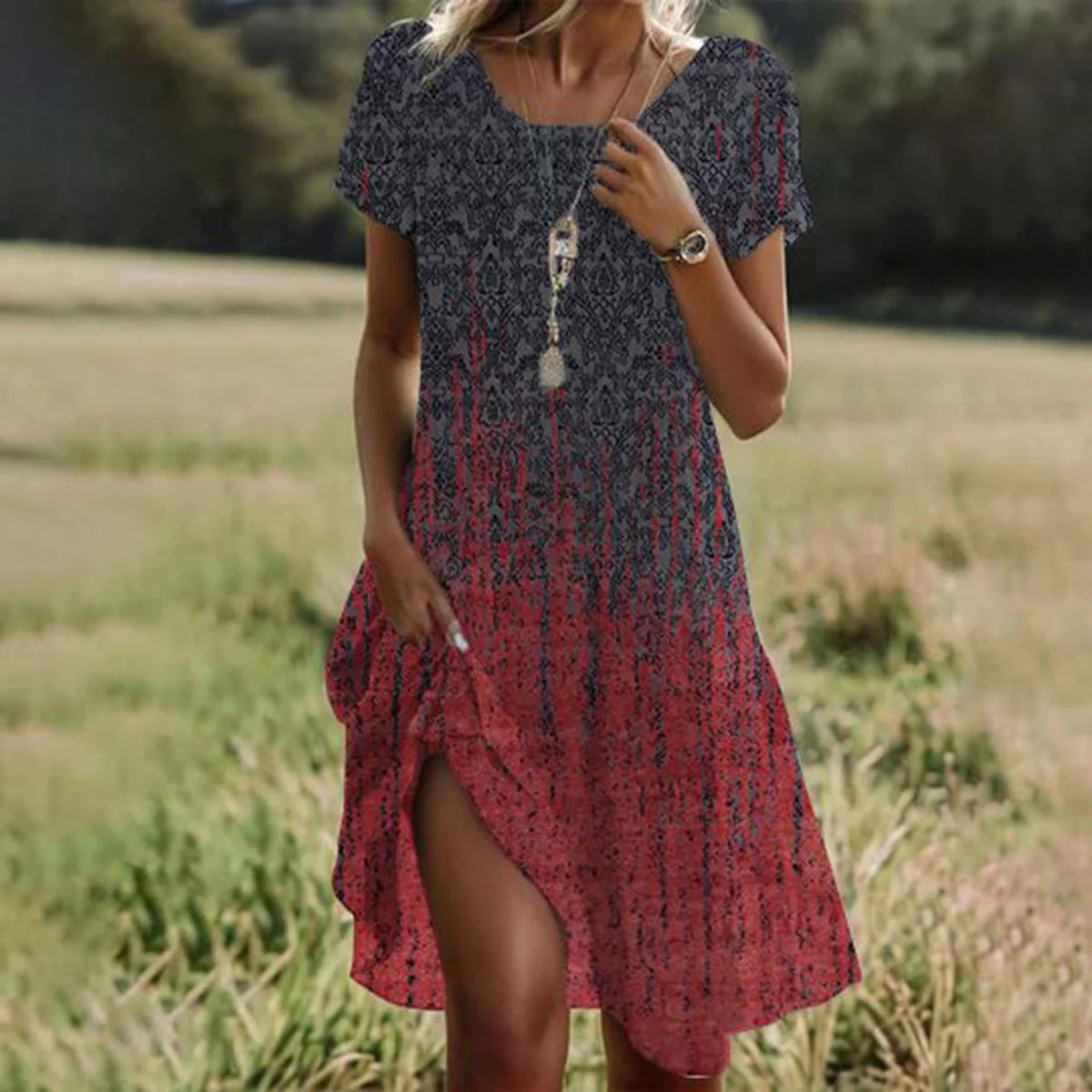 Dames Luchtige Polka Dot Zomerjurk | Mini
