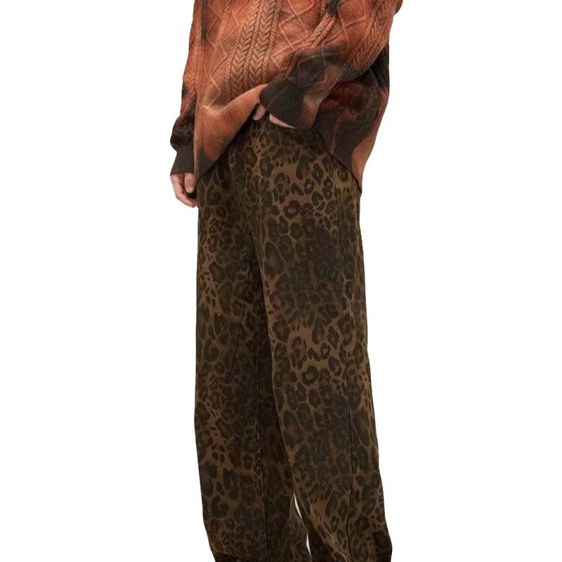 Dames Baggy Broek | Lange Luipaardprint