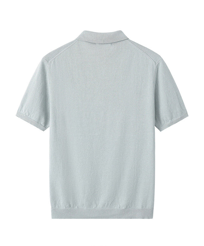 Heren Flanellen Polo | Korte Mouwen