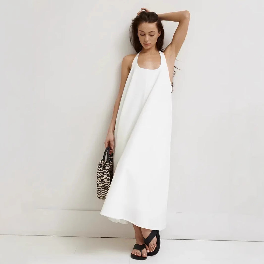 Abito estivo arioso da donna con collo all'americana | Maxi