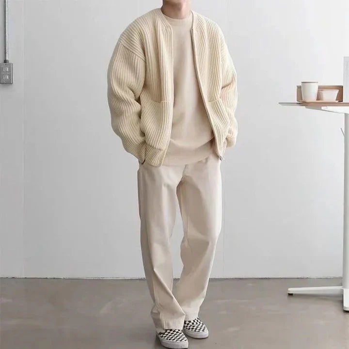 Heren Strickjacken | Zachte Rits in Casual Stijl