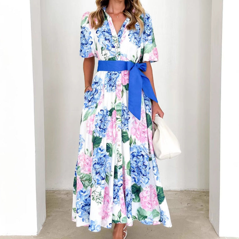 Dames Elegante Strik Zomerjurk | Maxi