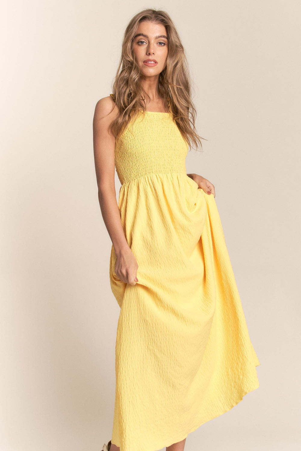 Dames Elegante geplooide zomerjurk | Maxi