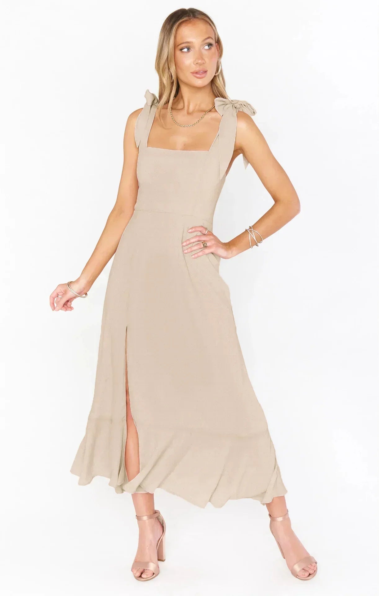 Dames Elegante split zomerjurk | Maxi