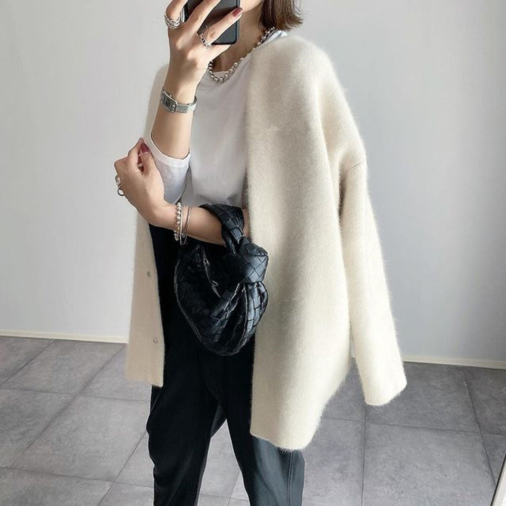 Dames Oversized Cardigan | Lang, Knopen