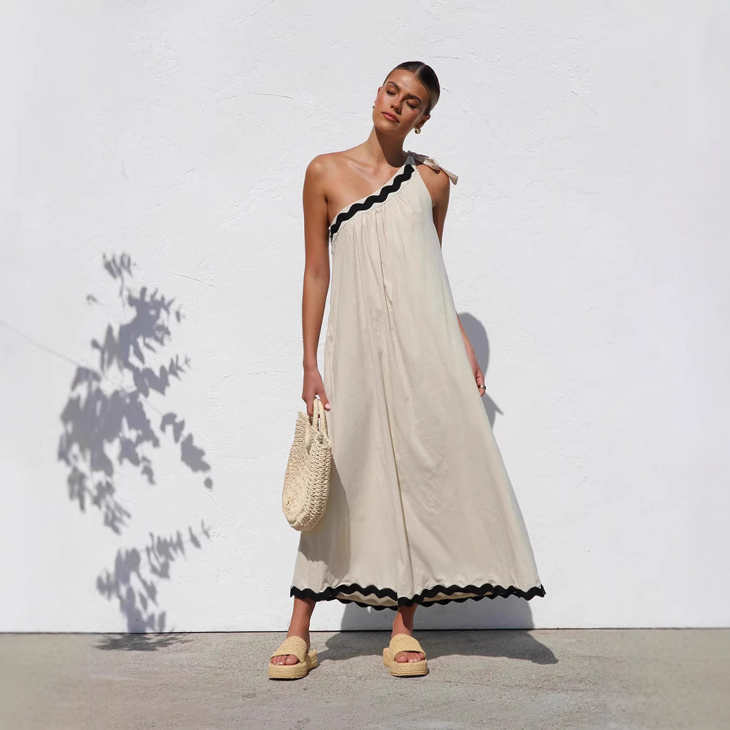 Dames Luchtige Asymmetrische Zomerjurk | Maxi