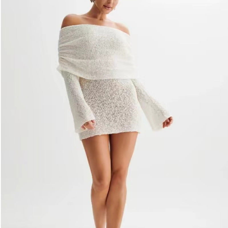 Dames Off-shoulder Partykleid | Mini