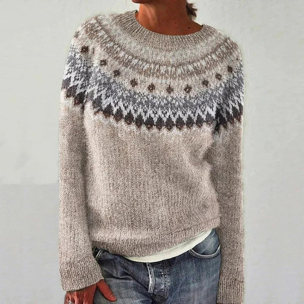 Dames Norweger Pullover | Lang, Warm
