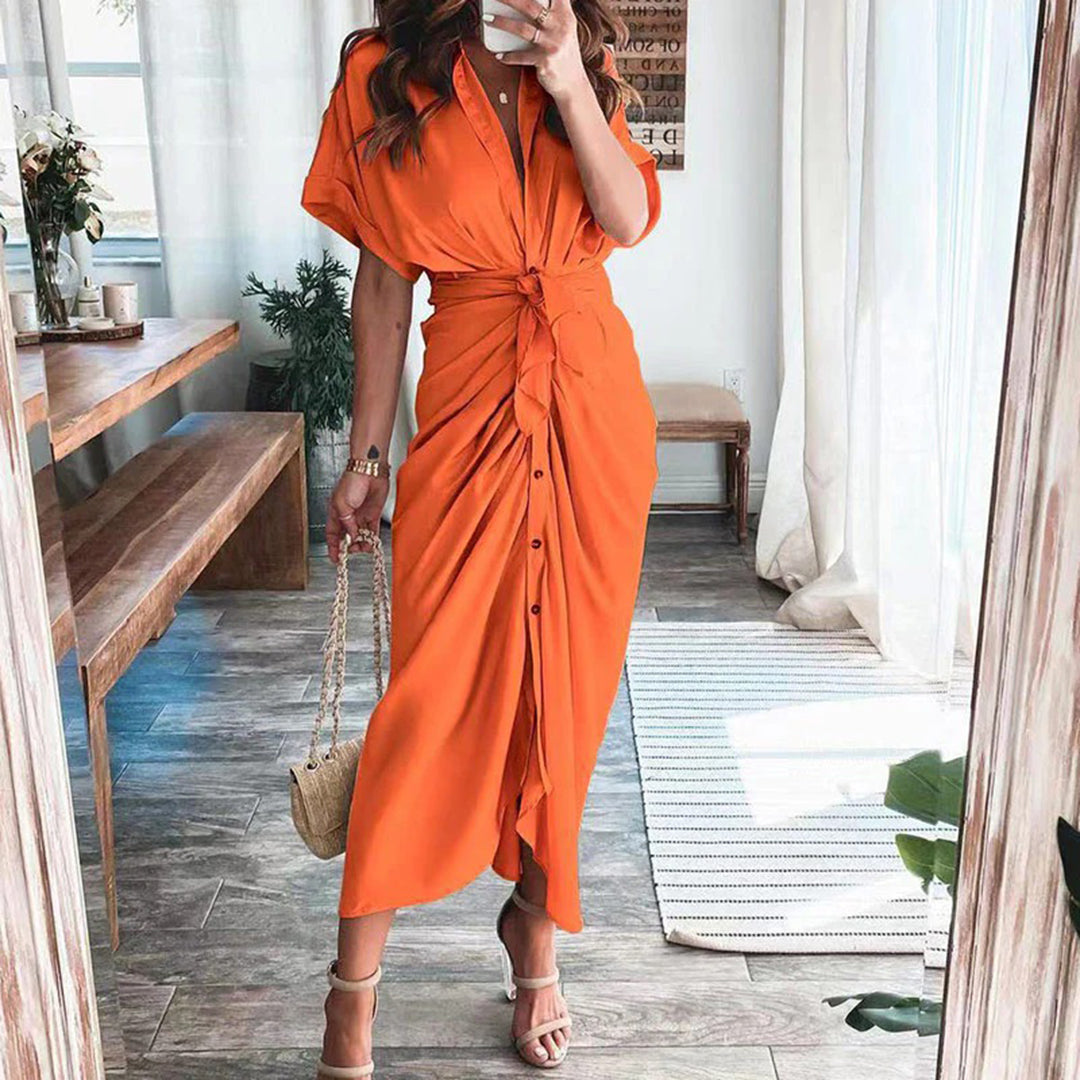 Dames Elegante geknoopte zomerjurk | Maxi