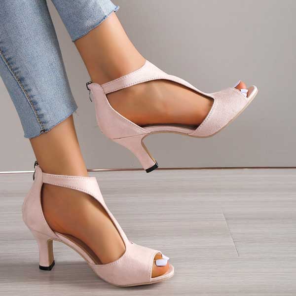 Dames Zomer Sandalen | Open Teen, Hakje