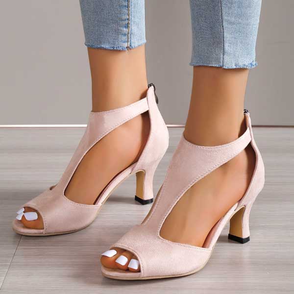 Dames Zomer Sandalen | Open Teen, Hakje