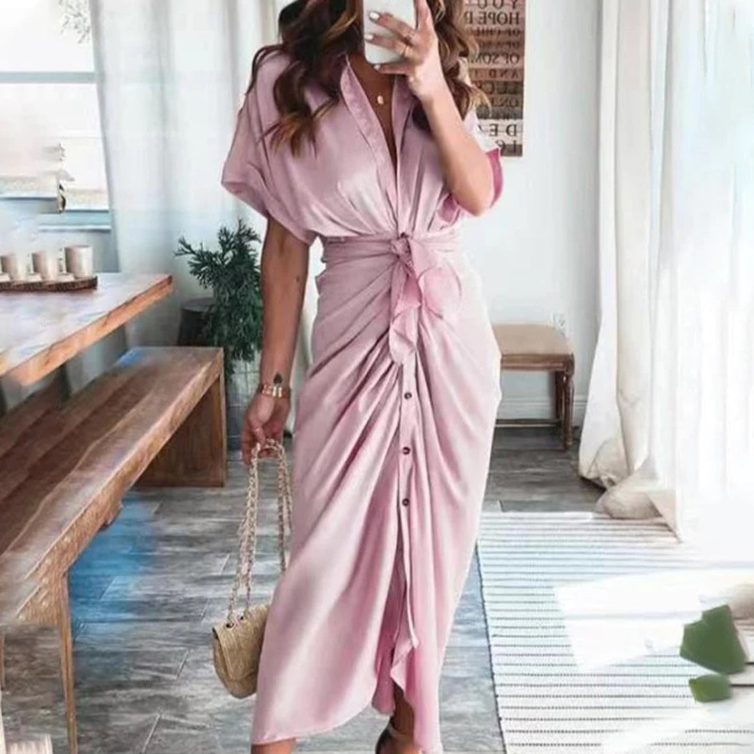 Dames Elegante geknoopte zomerjurk | Maxi