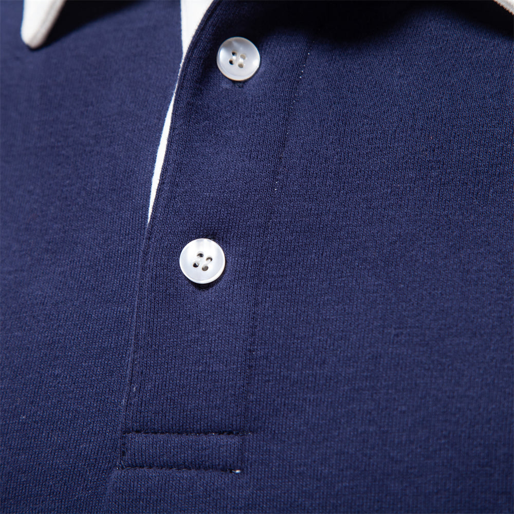 Heren Klassiek Polohemd | Lange Mouwen