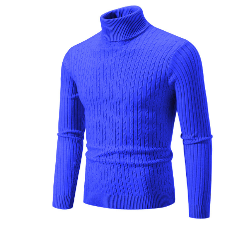 Heren Fijngebreide Pullover | Warme Rollkraagstijl