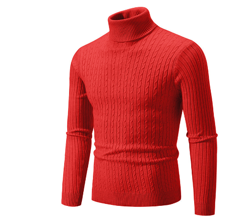 Heren Fijngebreide Pullover | Warme Rollkraagstijl