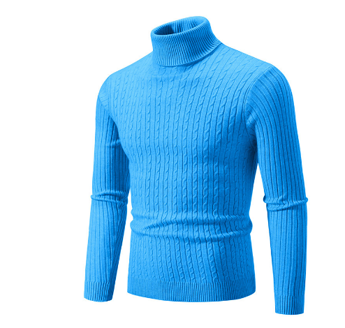 Heren Fijngebreide Pullover | Warme Rollkraagstijl
