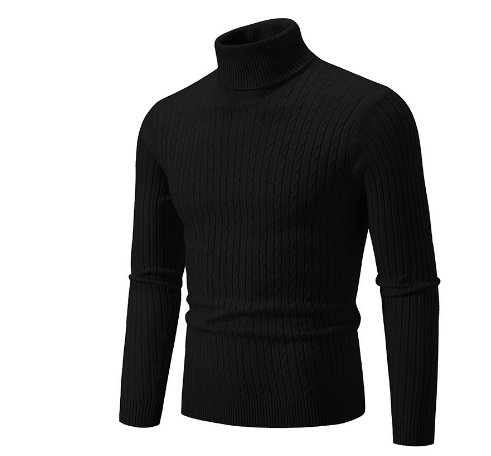 Heren Fijngebreide Pullover | Warme Rollkraagstijl