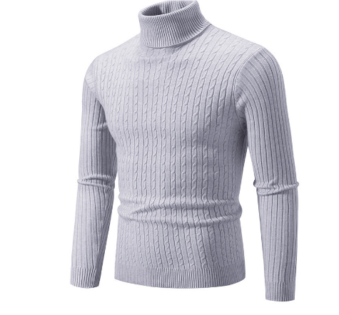 Heren Fijngebreide Pullover | Warme Rollkraagstijl