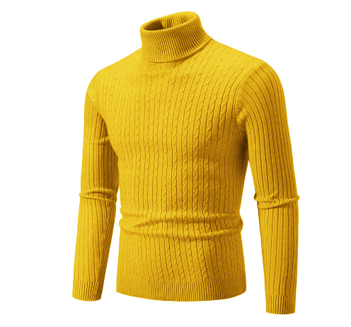 Heren Fijngebreide Pullover | Warme Rollkraagstijl
