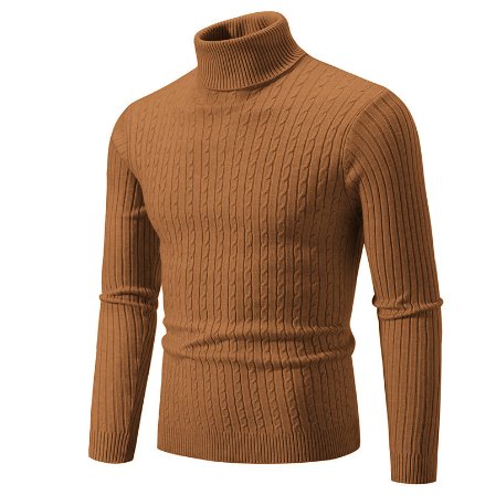 Heren Fijngebreide Pullover | Warme Rollkraagstijl