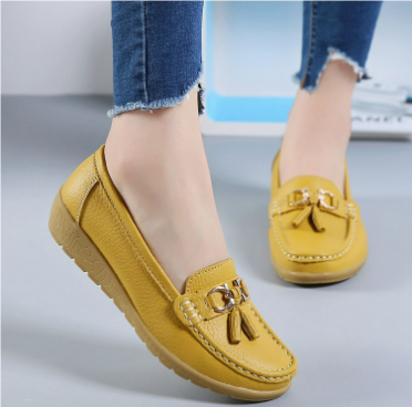 Dames Comfortabele Schoenen | Loafers met Kwastjes