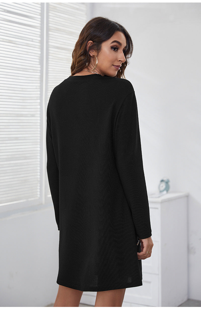Abito Casual Elegante con Bottoni per Donne | Mini