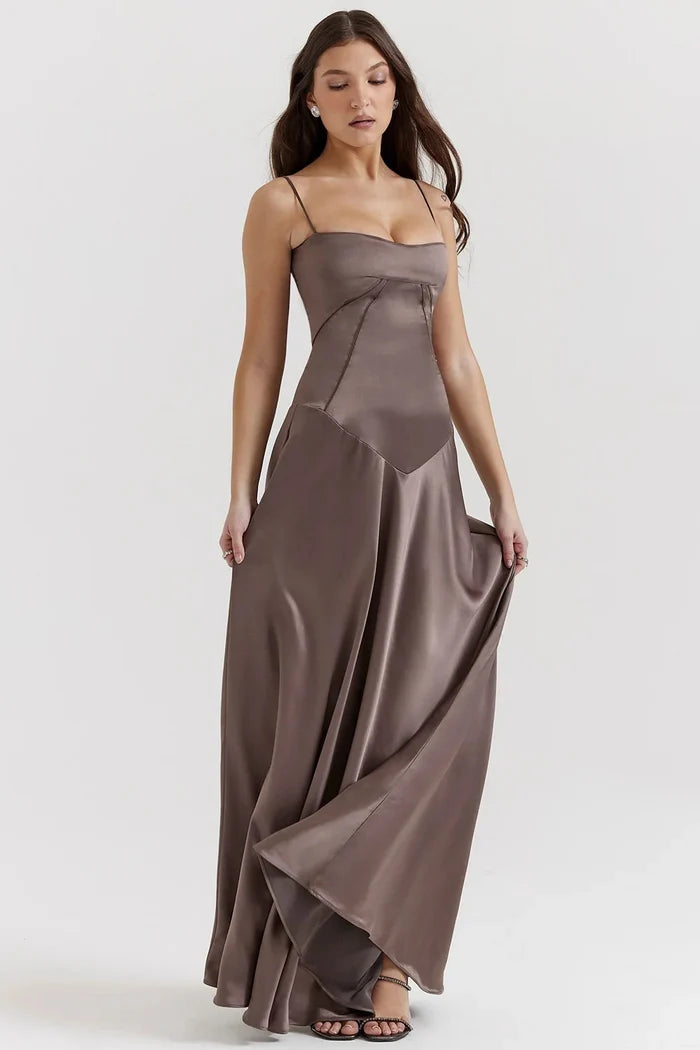 Dames Elegante avondjurk met uitsnijdingen | Maxi