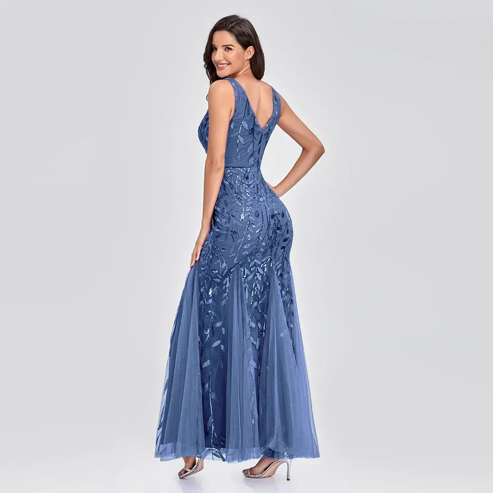 Dames Pailletten Gala Avondjurk | Maxi
